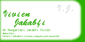 vivien jakabfi business card